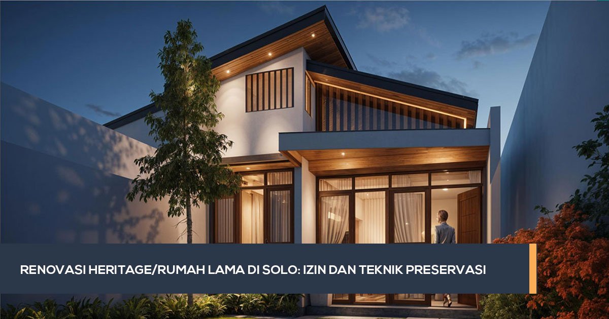 Renovasi heritage rumah lama di Solo